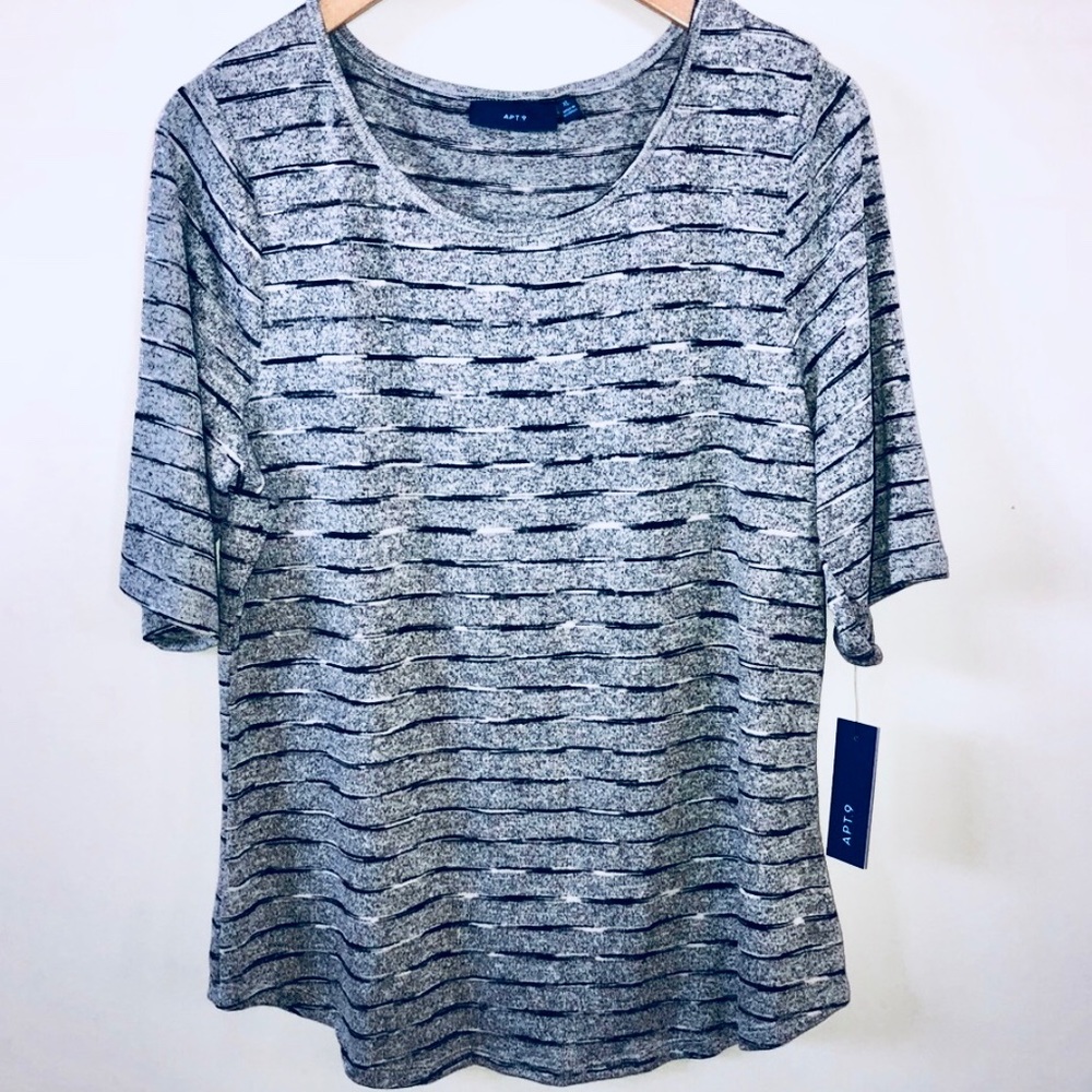 🚫SOLD🚫 Women’s APT 9 Short Sleeve top NWT - Picture 1 of 6